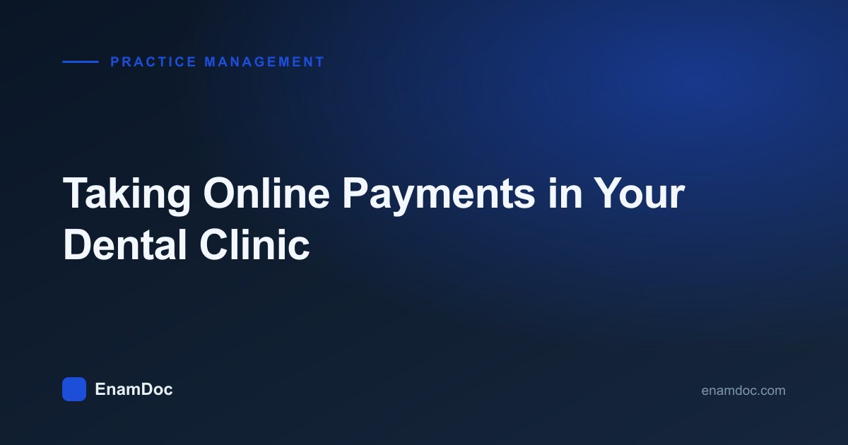 Patient completing a UPI payment for dental treatment at the clinic