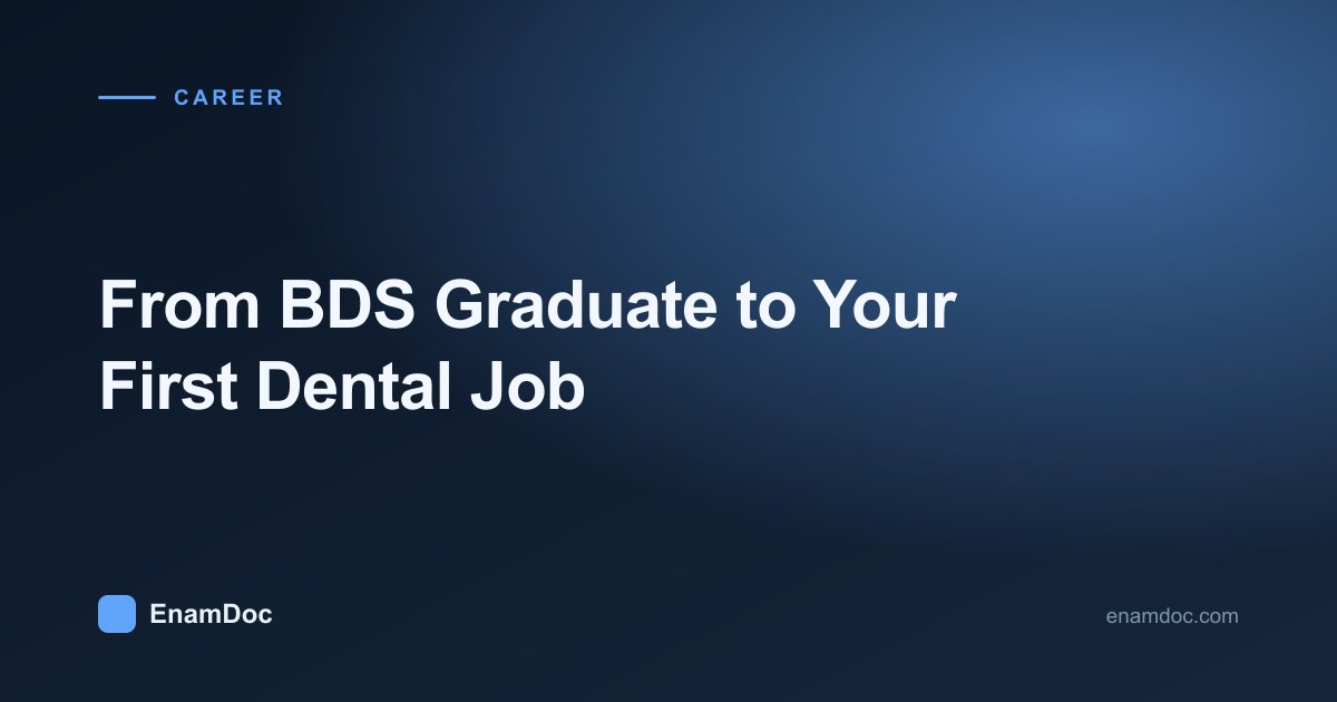 Newly graduated dentist starting an associate position at a clinic